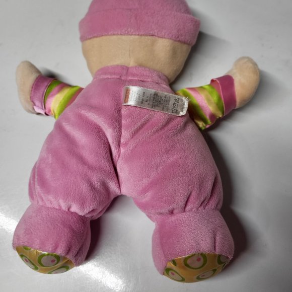 Fisher Price Pink Baby's First Doll with rattle inside. 2008, 11" tall - Picture 3 of 7